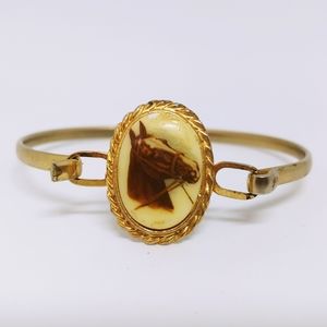 Vintage or Antique Horse Cameo Bracelet
